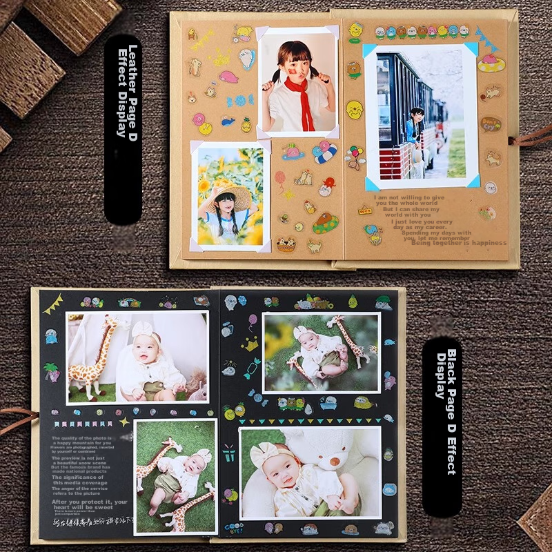 Jiamo Accordion Folding DIY Photo Album, 3D Book, Self-Made Blank Handmade Album...