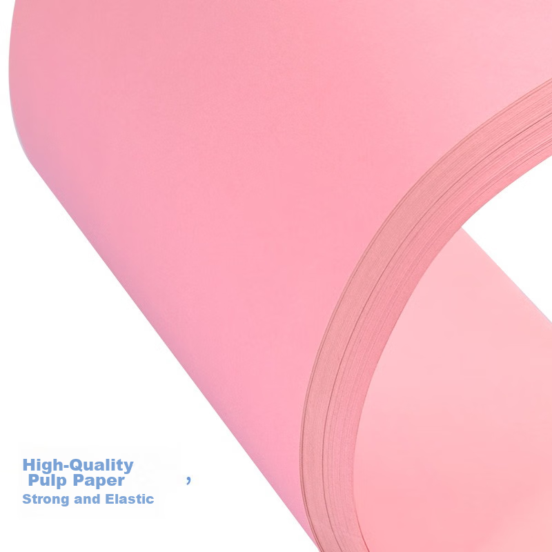 KAISA A4/100 Sheets Light Pink Copy Paper, 80g Office Colored Printing Paper, Do...