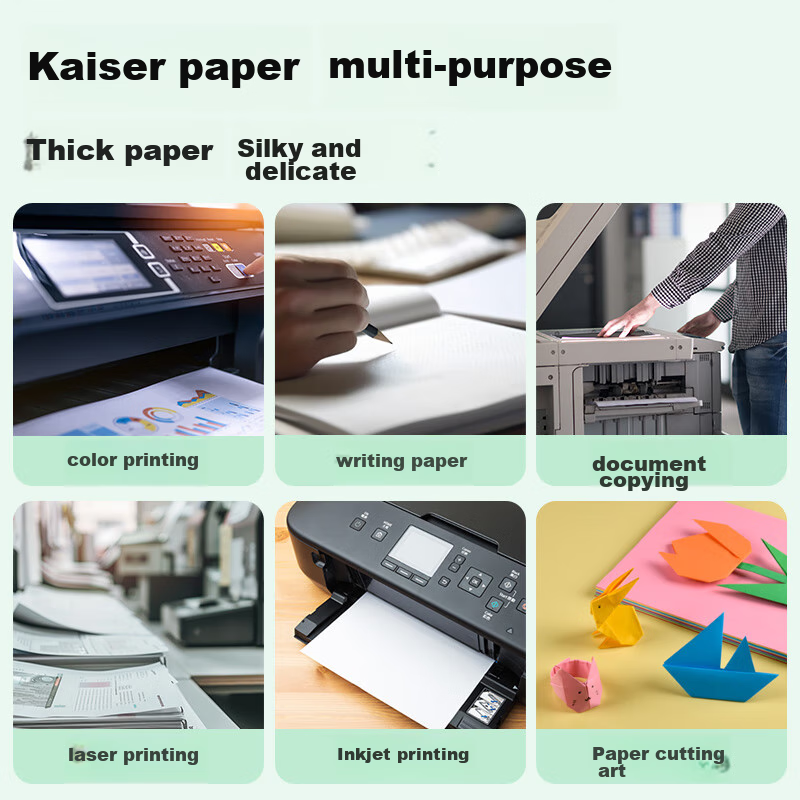 KAISA A4/100 Sheets Light Pink Copy Paper, 80g Office Colored Printing Paper, Do...