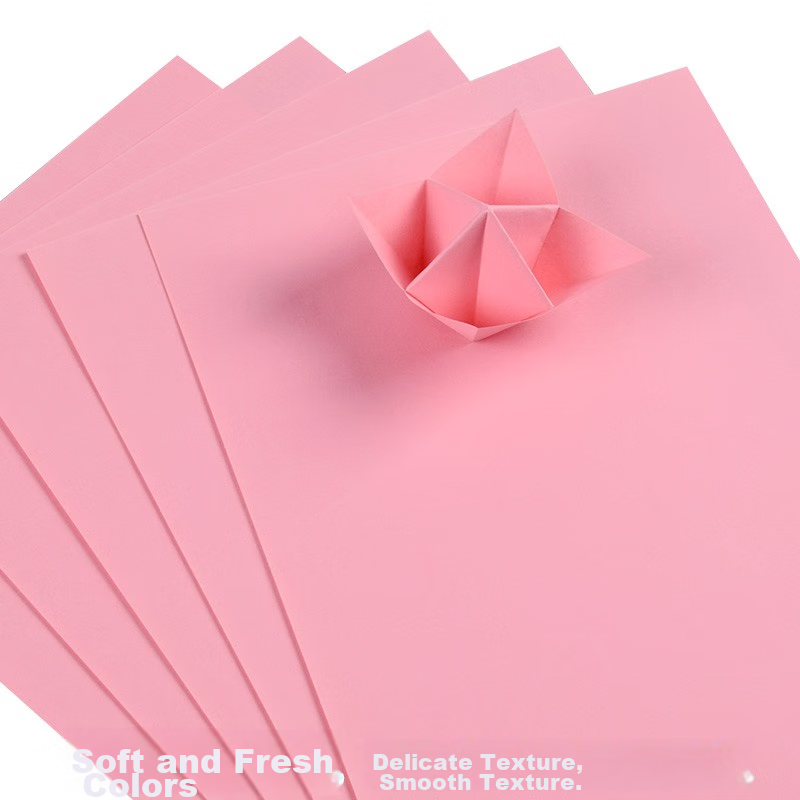 KAISA A4/100 Sheets Light Pink Copy Paper, 80g Office Colored Printing Paper, Do...