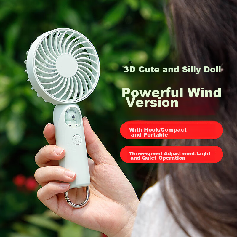 Kalai'ao Handheld Mini Fan, USB Fan, Figurine, Portable Electric Fan, for Studen...