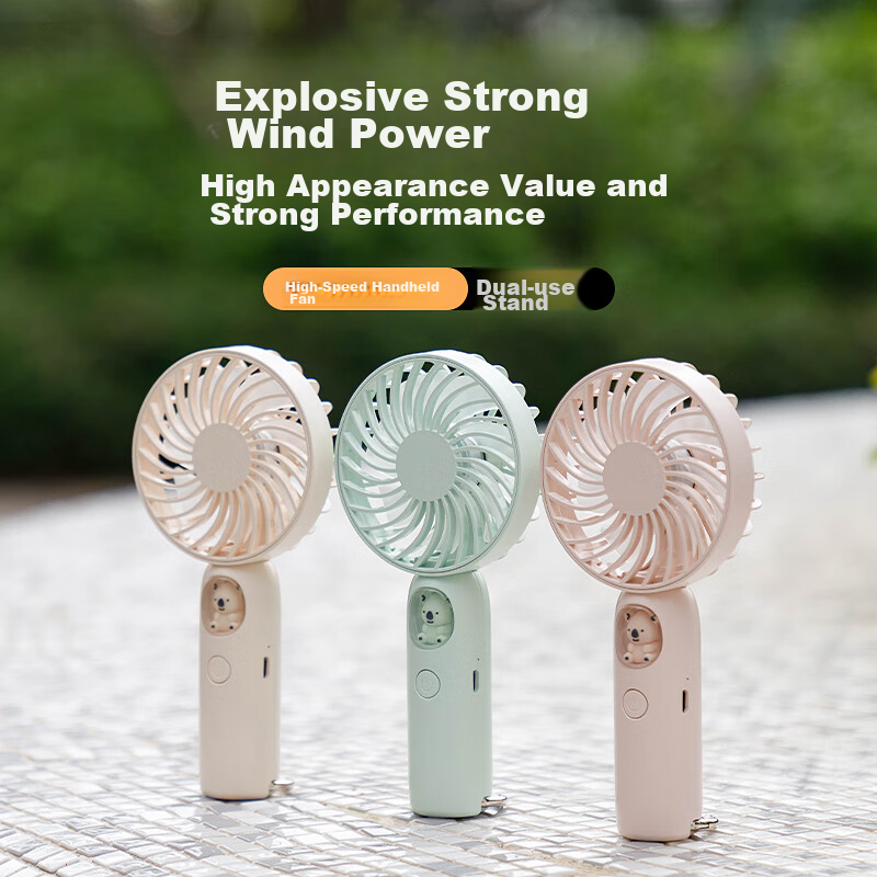 Kalai'ao Handheld Mini Fan, USB Fan, Figurine, Portable Electric Fan, for Studen...