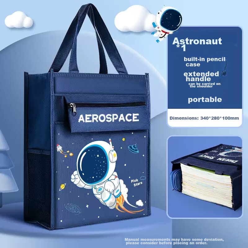 Kuxiaoshuai Tutoring Bag, Student Handbag, Art Bag, Elementary School Student Ch...