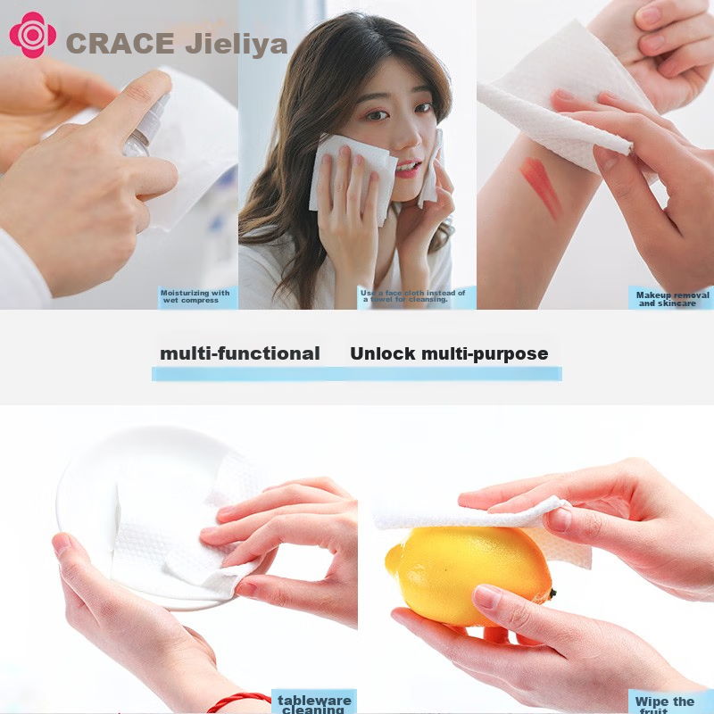 Grace Disposable Facial Cleansing Wipes, Soft Tissues for Home And Travel, Porta...