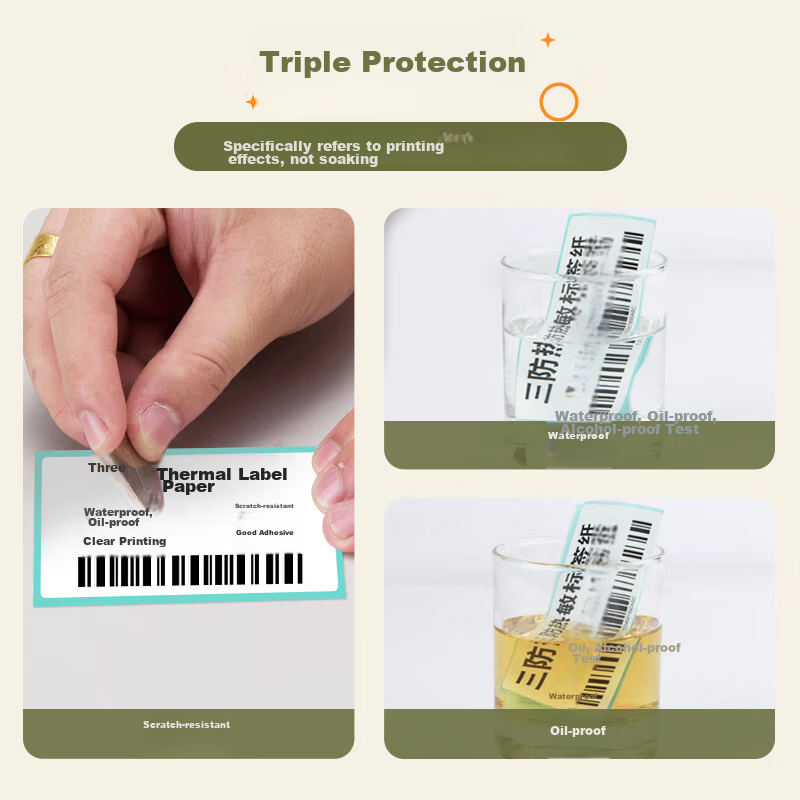 Laiteli 100*50*960 Sheets*1 Roll, Triple-Protection Thermal Label Printing Paper...