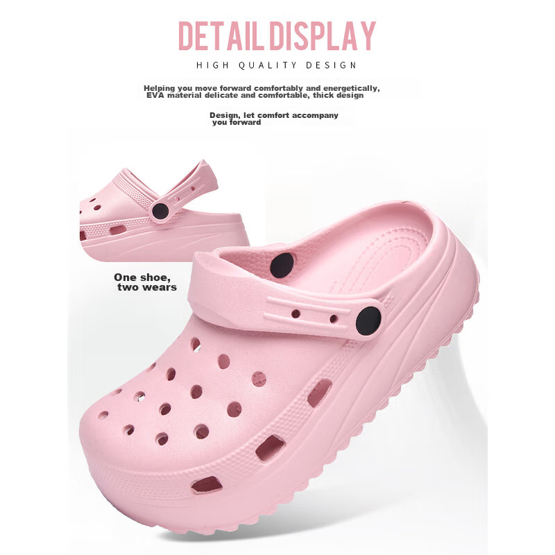 Cartelo Crocodile Perforated Shoes, Women's Sandals, Summer Casual Beach Shoes,...