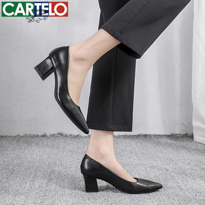 Cartelo CARTELO Women's Single Shoes, Professional Work Shoes, Elegant Pointed T...