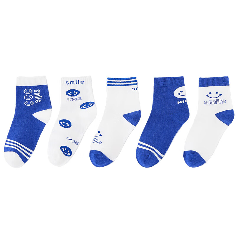 Langsha Children's Socks, Boys' Mid-Calf Cotton Socks for All Seasons, High-Elas...
