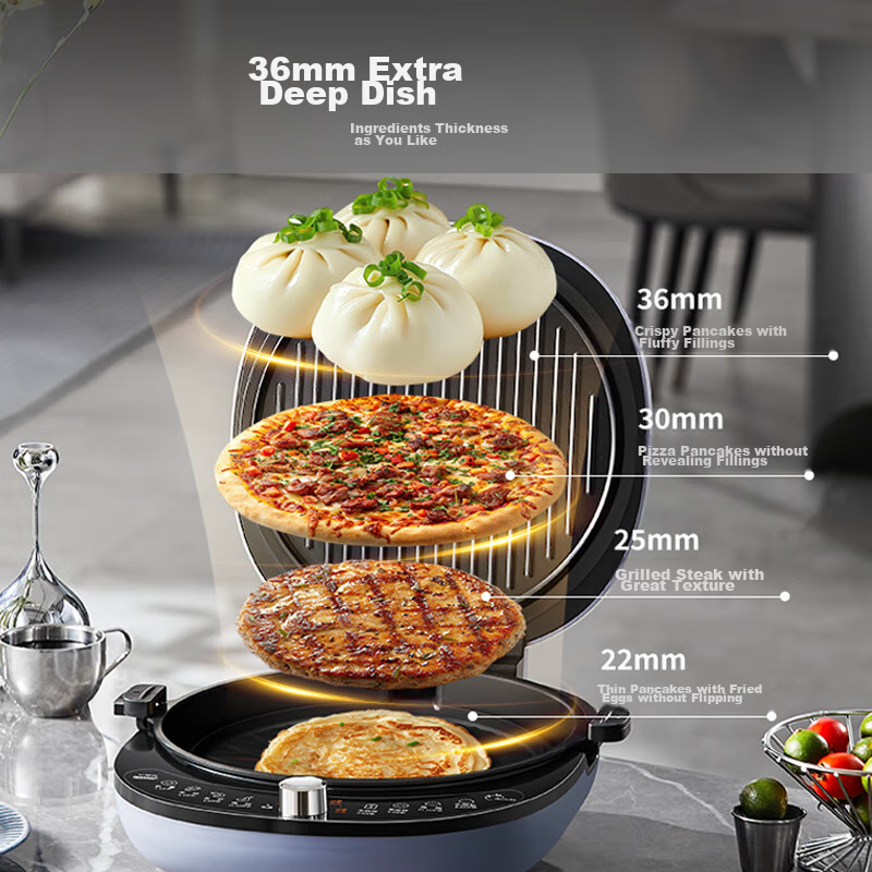 Joyoung Electric Griddle Sandwich Maker Breakfast Machine with Double Heating Ci...