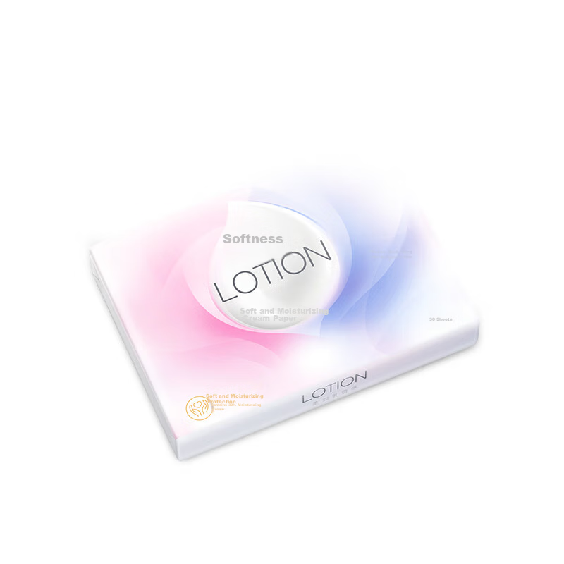 Jierou Lotion Moisturizing Facial Tissues, 3-Ply, 30 Sheets*30 Packs, Portable,...