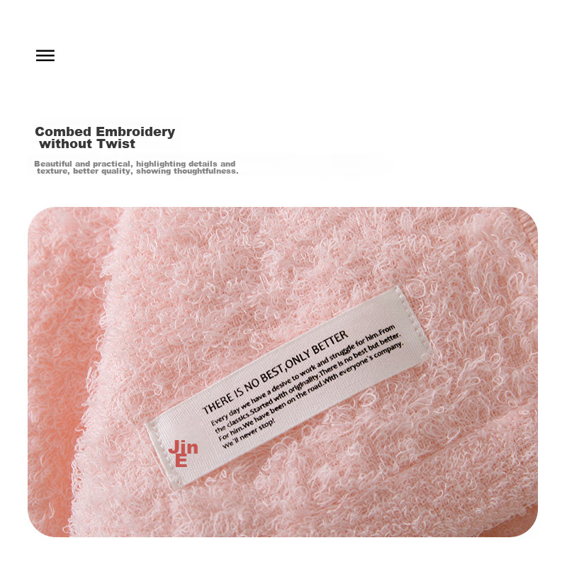 Jinhao Towels, 100% Pure Cotton Face Towels, 60s High-Count Combed Cotton, Grade...
