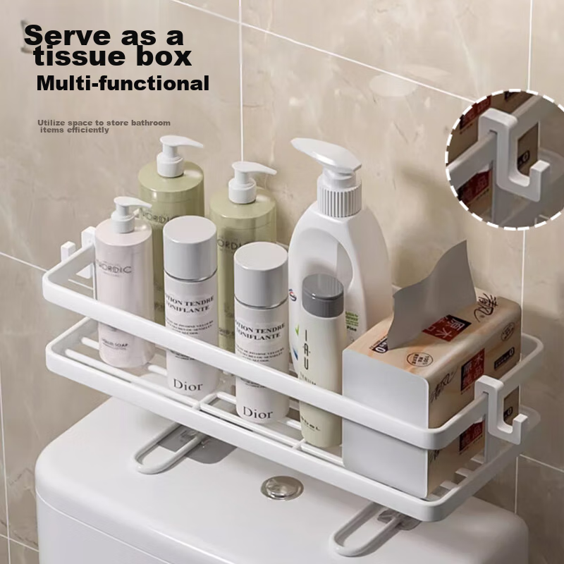 Jiashigao Bathroom Toilet Shelf, Above Toilet Tank Storage Rack, Bathroom No-Dri...