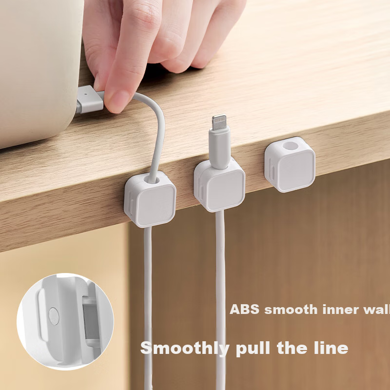 Lanjiaoluo Cable Organizer, Magnetic Wire Holder, Charging Cable Fixer, Under-De...