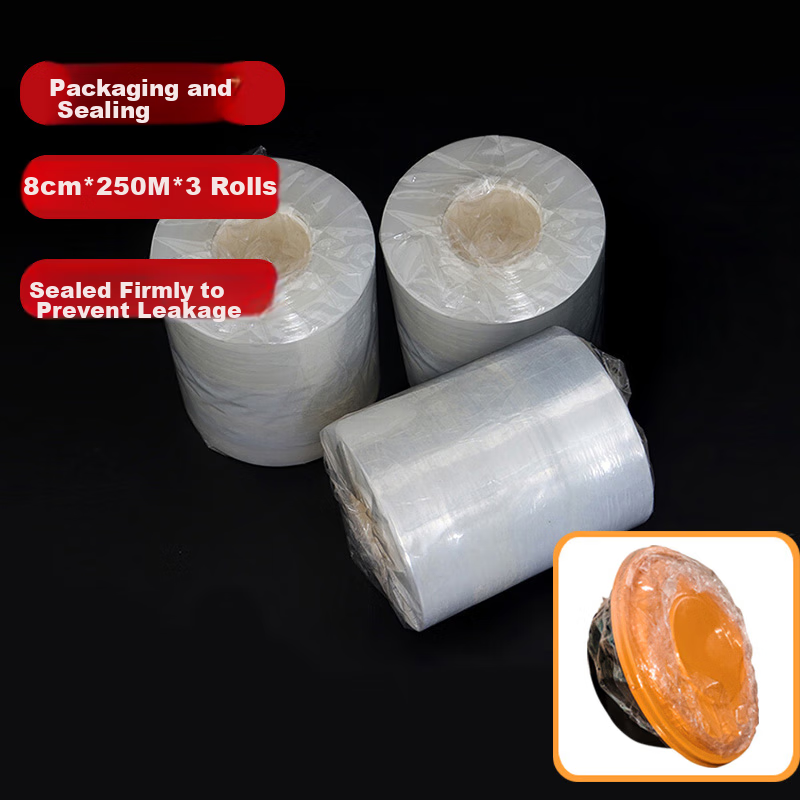 Huibaili Disposable Cling Film, Takeout Packaging Film, Food Container Sealing F...