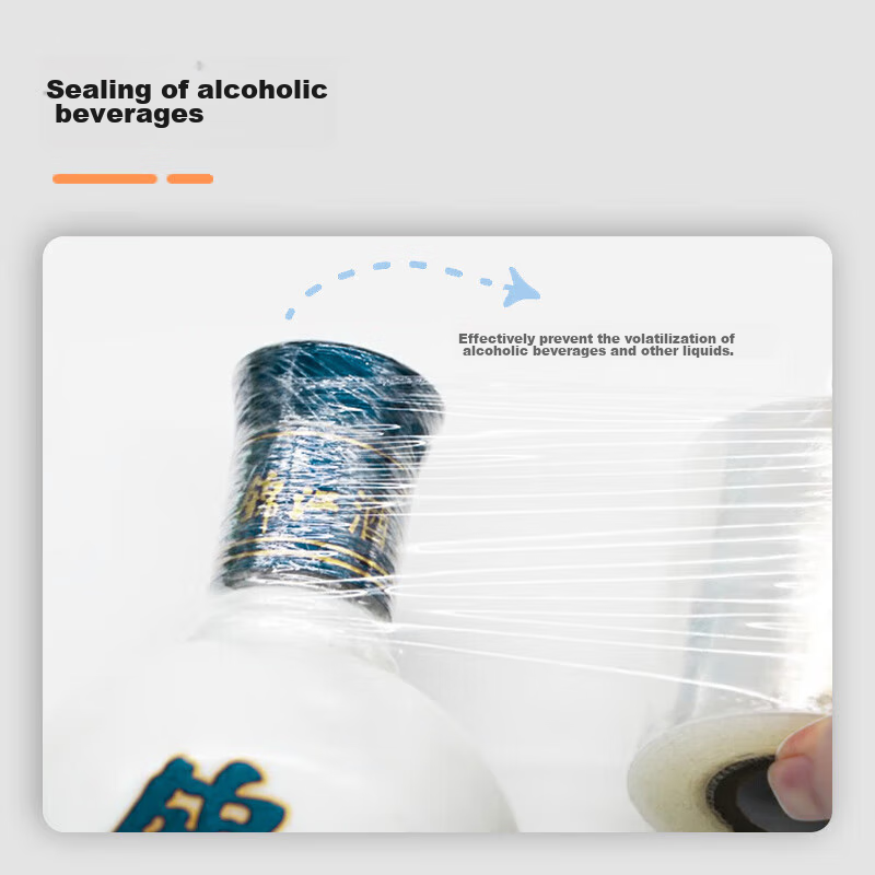 Huibaili Disposable Cling Film, Takeout Packaging Film, Food Container Sealing F...