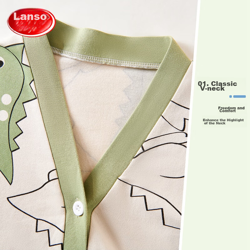Langsha Children's Pajamas for Boys, Spring And Summer Thin Style, for Older Chi...