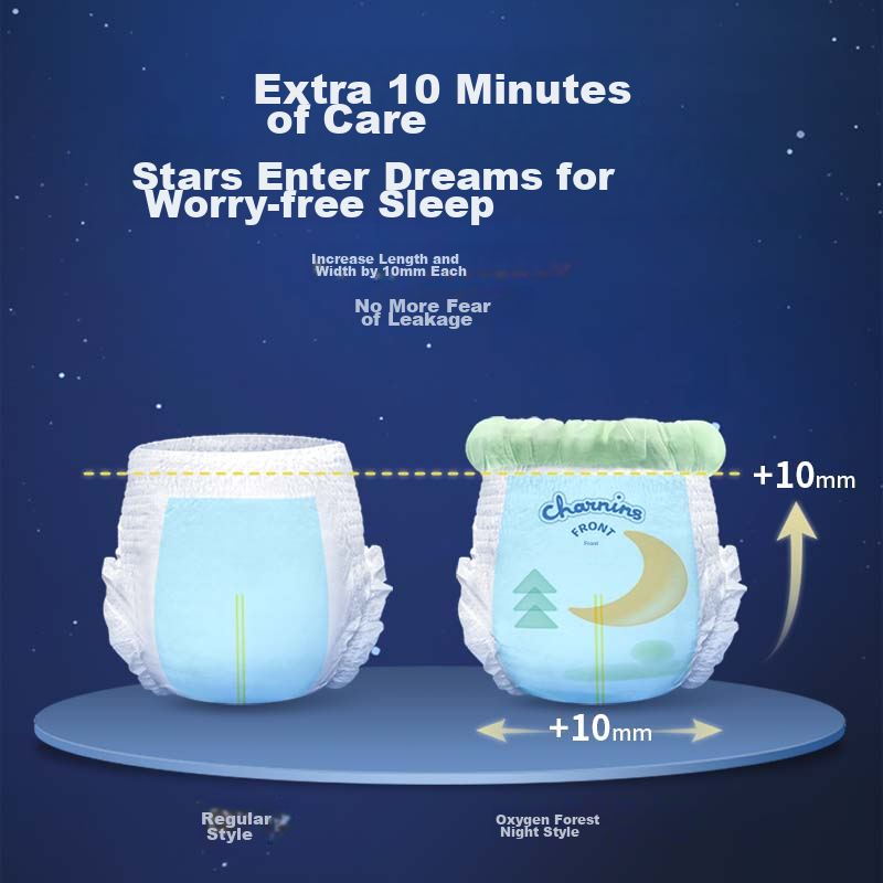 Jiayin Oxygen Forest Night Use Pull-Up Diapers XXXL Size 56 Pieces (17KG+), Baby...