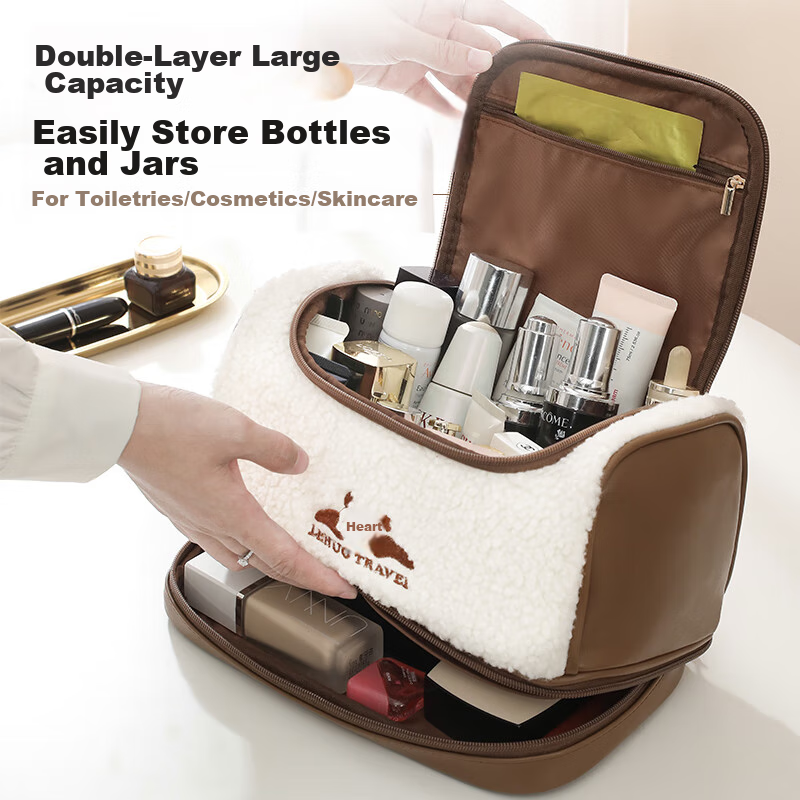 Lively Travel Cosmetic Bag, Large Capacity, Portable for Women, 2023 Toiletry An...