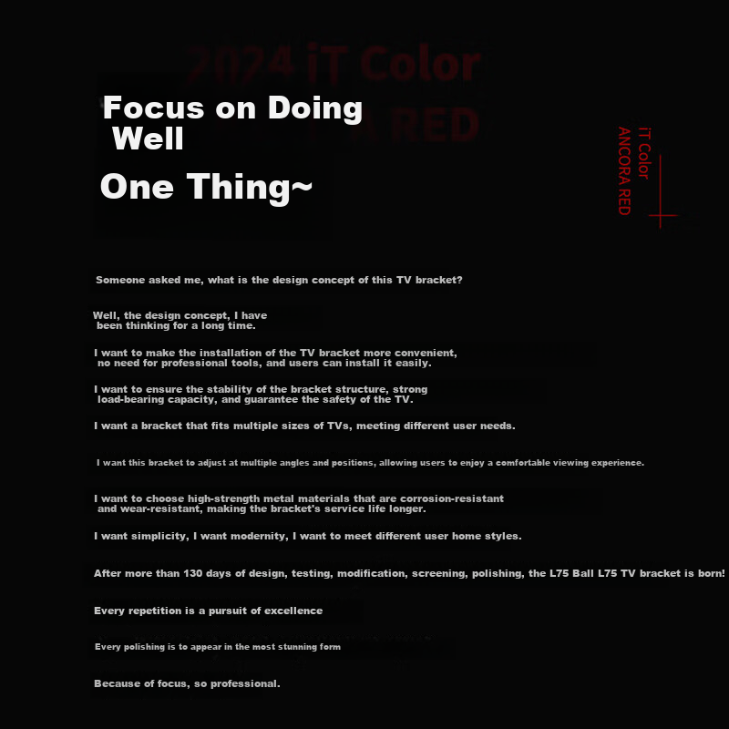 Jinying TV Wall Mount Bracket (55-100 inch) Universal Retractable Rotating TV St...