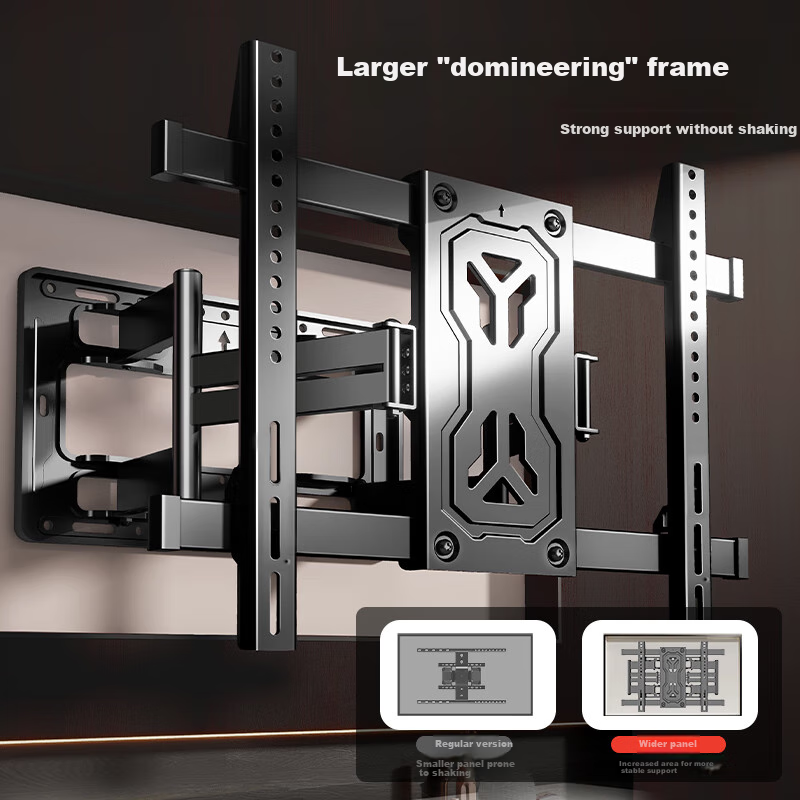 Jinying TV Wall Mount Bracket (55-100 inch) Universal Retractable Rotating TV St...