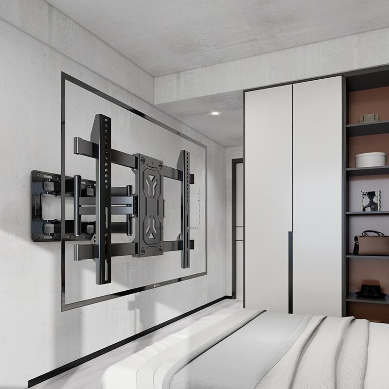 Jinying TV Wall Mount Bracket (55-100 inch) Universal Retractable Rotating TV St...
