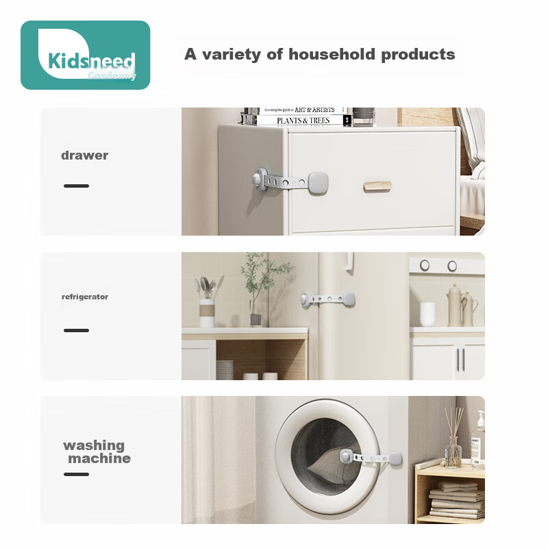 Kesdeni Drawer Lock, Child Safety Lock, Cabinet Door Drawer Anti-Open Anti-Pinch...