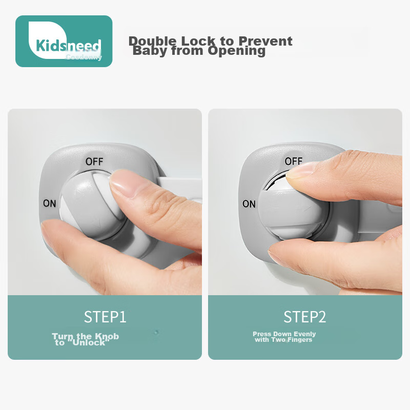 Kesdeni Drawer Lock, Child Safety Lock, Cabinet Door Drawer Anti-Open Anti-Pinch...