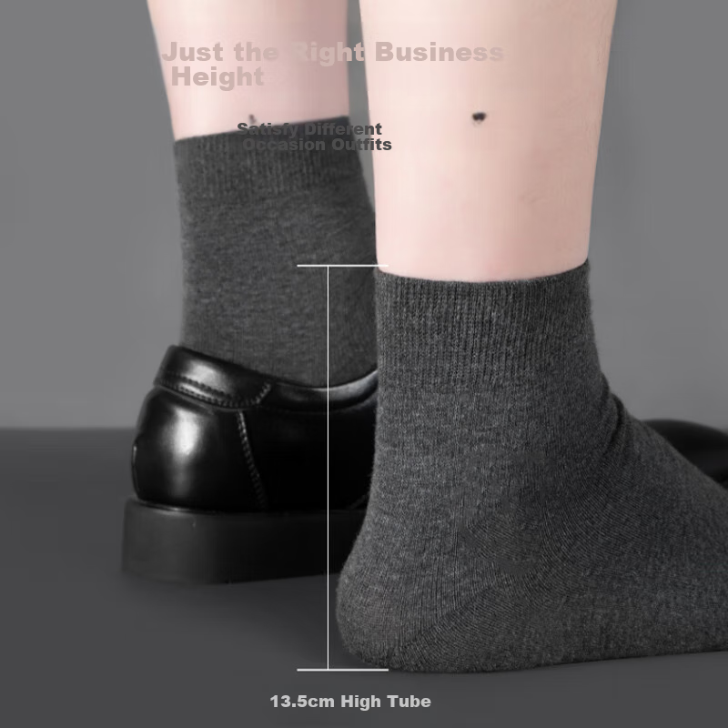 Langsha Men's Socks, Xinjiang Cotton Mid-Calf Socks, Spring And Summer Antibacte...