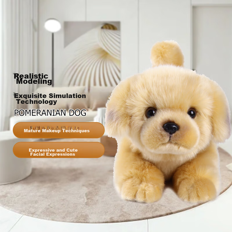 Kemait Gold Retriever Plush Toy Doll Stuffed Animal Pillow Valentine's Day New Y...