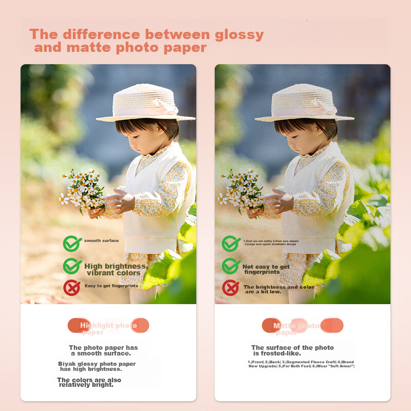 Hewei A4 Photo Paper 180g High Gloss Photo Paper, Photo Printer Paper, Photo Pap...