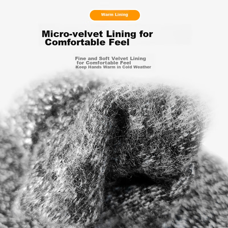 KELME Cycling Gloves for Men, Wool Gloves, Winter Warm Gloves, Cold-Proof Touchs...