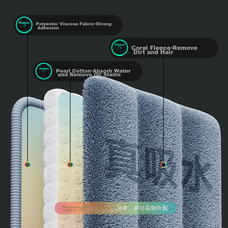 Jiabangshuo Mop for Home Use, All-In No Hand Washing, 2025 Wet And Dry Dual-Use...