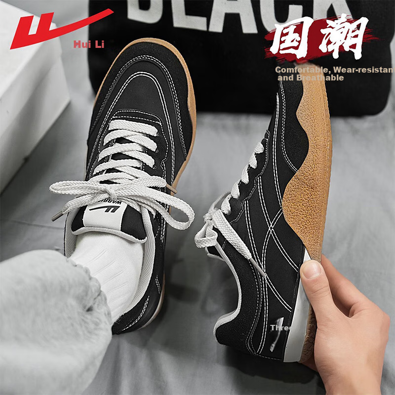 Warrior Official Men's Shoes Spring/Summer 2025 New Canvas Shoes Men's Lightweig...