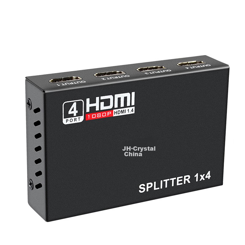 Jinghua HDMI Splitter, One Input Four Outputs, 4K HD Video Splitter, Screen Mirr...