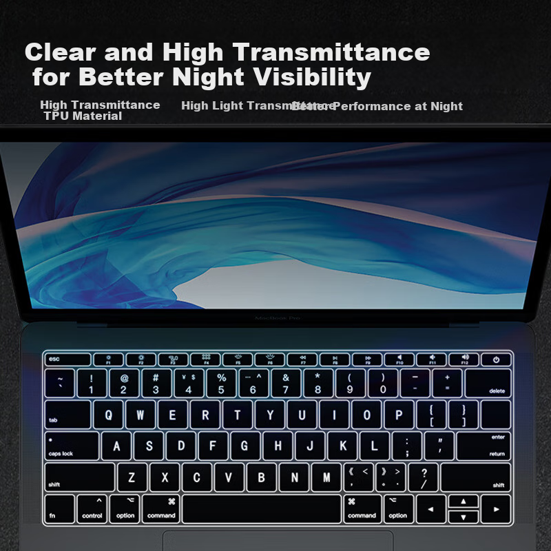 Jinling Shengbao Apple MacBook Laptop Keyboard Cover 13.6/16 inch M1/M2/M3/M4 A2...