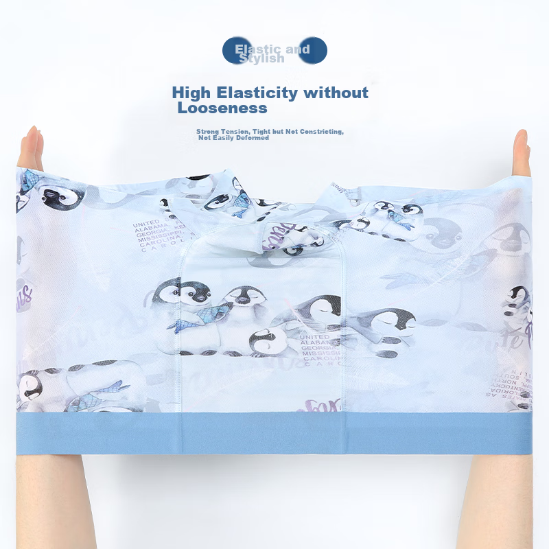 Langsha Men's Underwear, Ice Silk, Summer Mesh Breathable, Boxer Briefs, Loose-F...