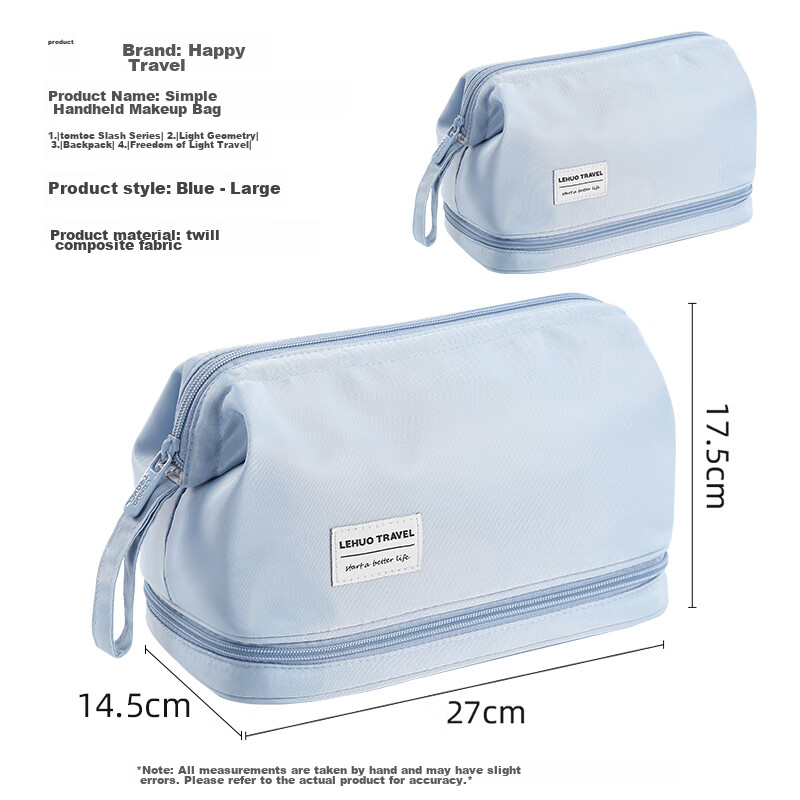 Lively Travel Cosmetic Bag, Portable, for Women, Large Capacity, for Business Tr...
