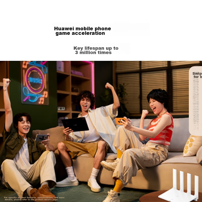 Huawei Router AX3, Dual-Band Integration, Automatic WiFi 6 Selection, Multi-Conn...