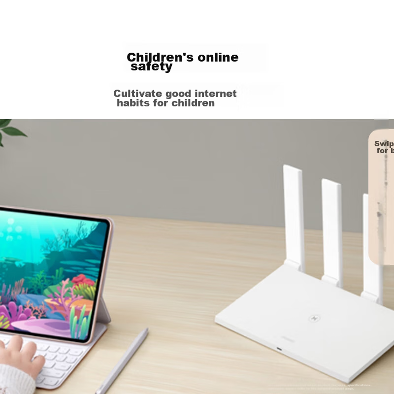 Huawei Router AX3, Dual-Band Integration, Automatic WiFi 6 Selection, Multi-Conn...