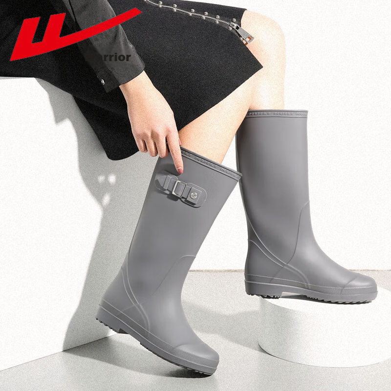 Warrior Rain Boots for Women, Fashionable Adult Tall Rain Boots, Waterproof Shoe...
