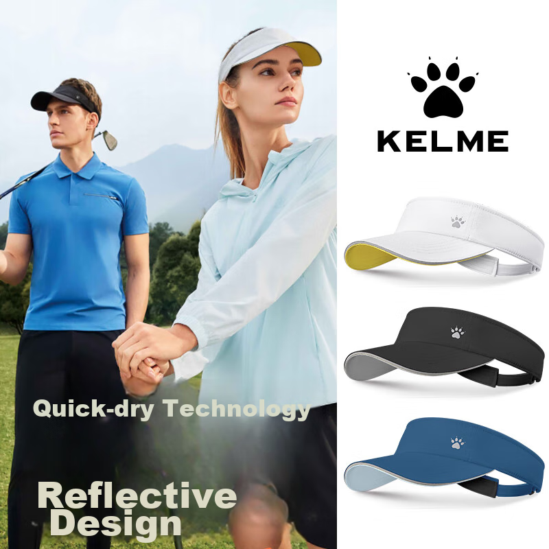 KELME Sports Visor, Sun Protection Hat, Marathon Running Cap, Sun Hat, Baseball...