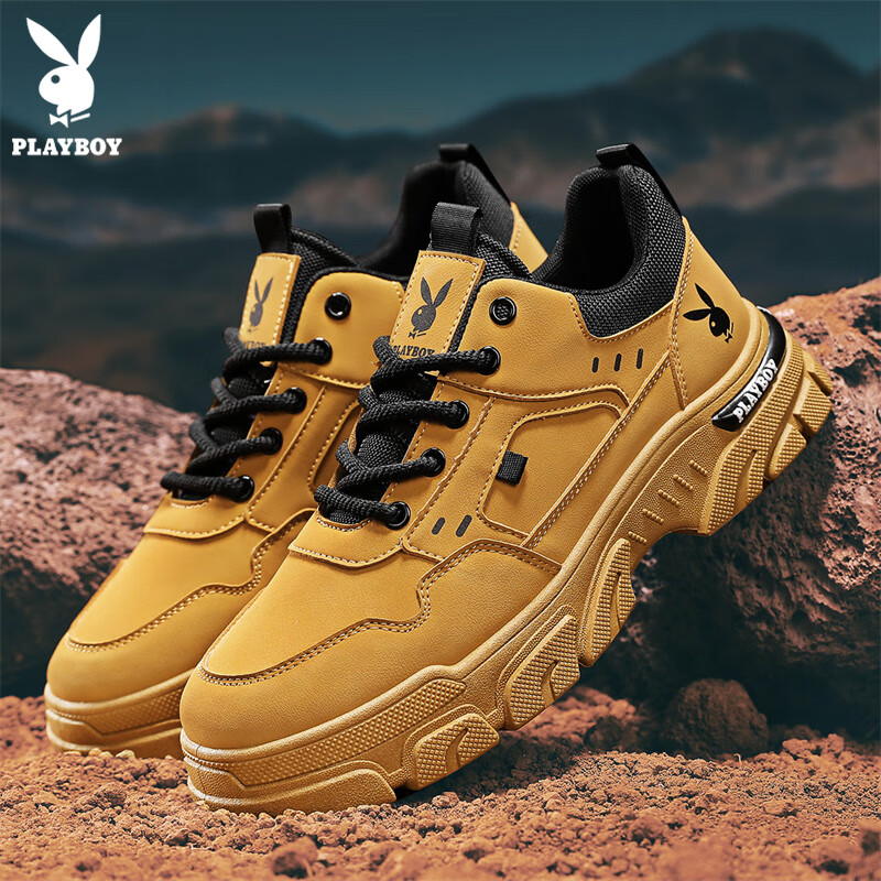 Playboy Men's Shoes, 2025 Summer Footwear, Versatile Casual Work Shoes, Trendy M...