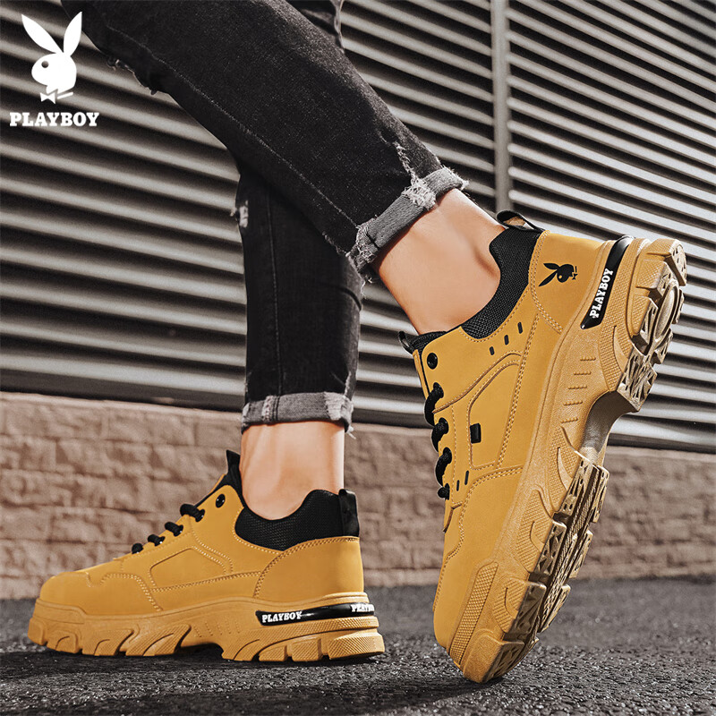 Playboy Men's Shoes, 2025 Summer Footwear, Versatile Casual Work Shoes, Trendy M...