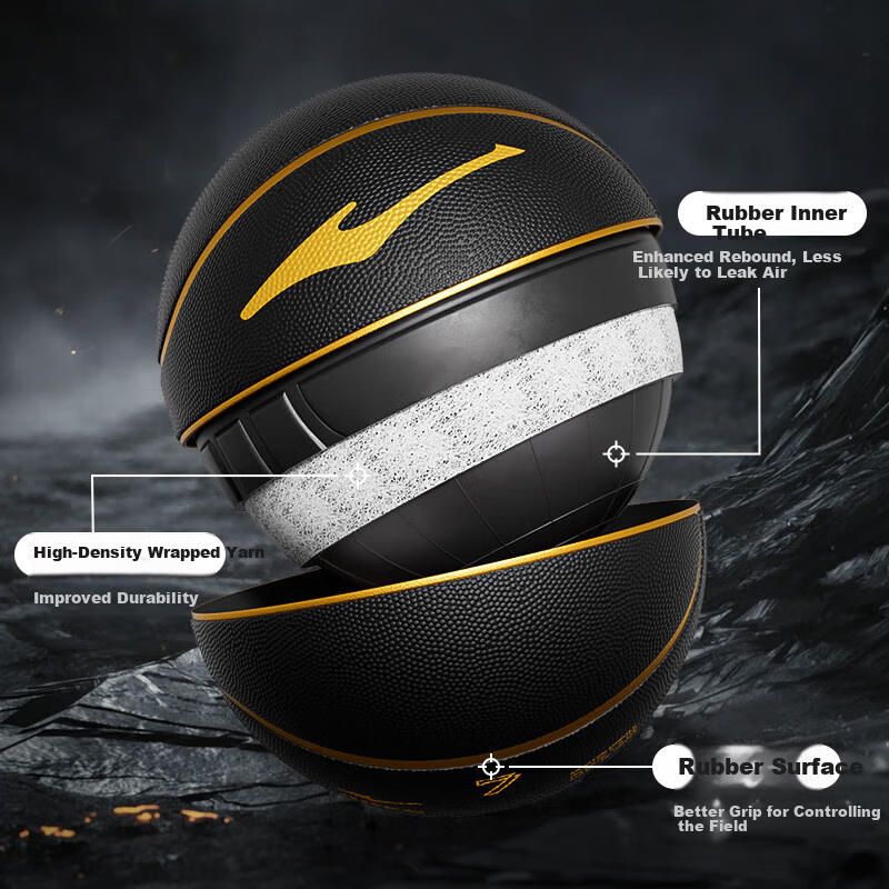 Hongxingerke Basketball #7 Adult Competition Indoor/Outdoor Universal Standard W...