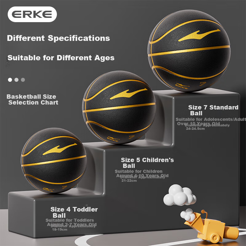 Hongxingerke Basketball #7 Adult Competition Indoor/Outdoor Universal Standard W...