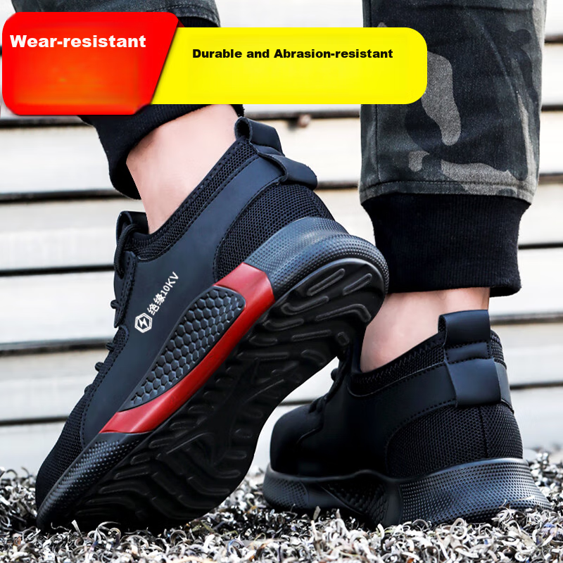 Blue Owl Shield Safety Shoes for Men, Summer Insulated Breathable Electrician An...