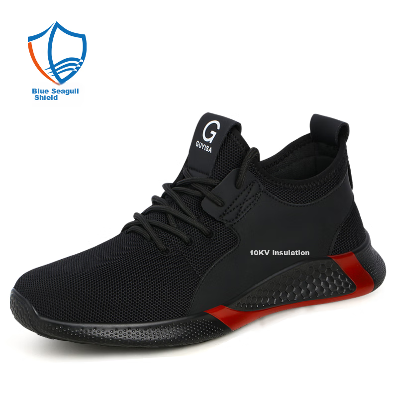 Blue Owl Shield Safety Shoes for Men, Summer Insulated Breathable Electrician An...