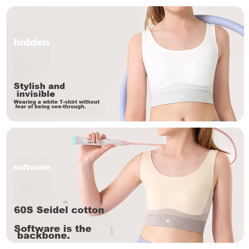 Jiushi Ban Children's Underwear, Girls' Development Bra, Big Kids' Baby Wireless...