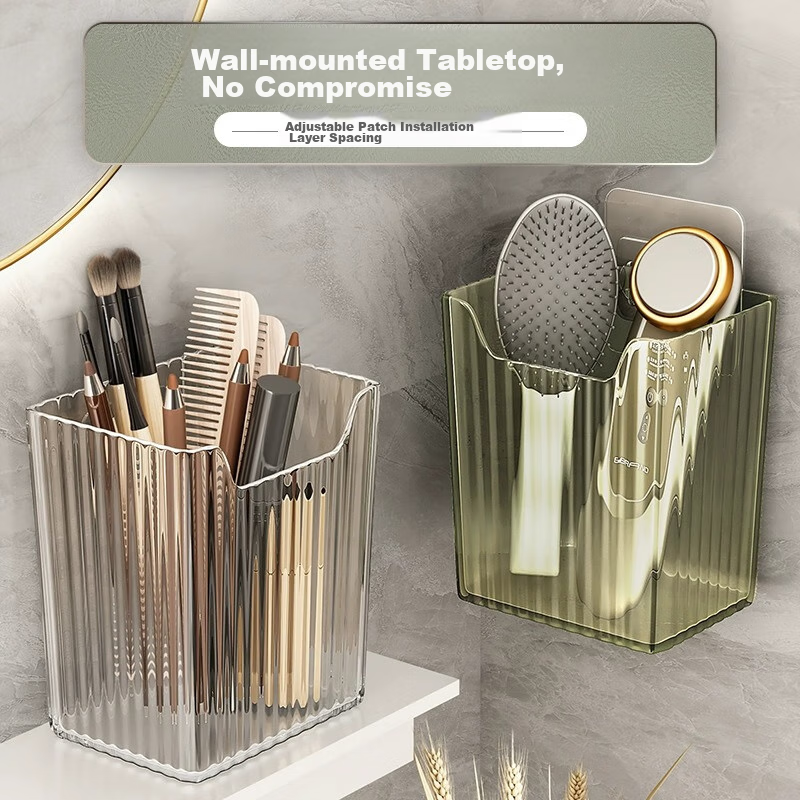 Jiadu Bathroom Storage Rack, No Drilling Required, Wall-Mounted, Toothbrush, Too...