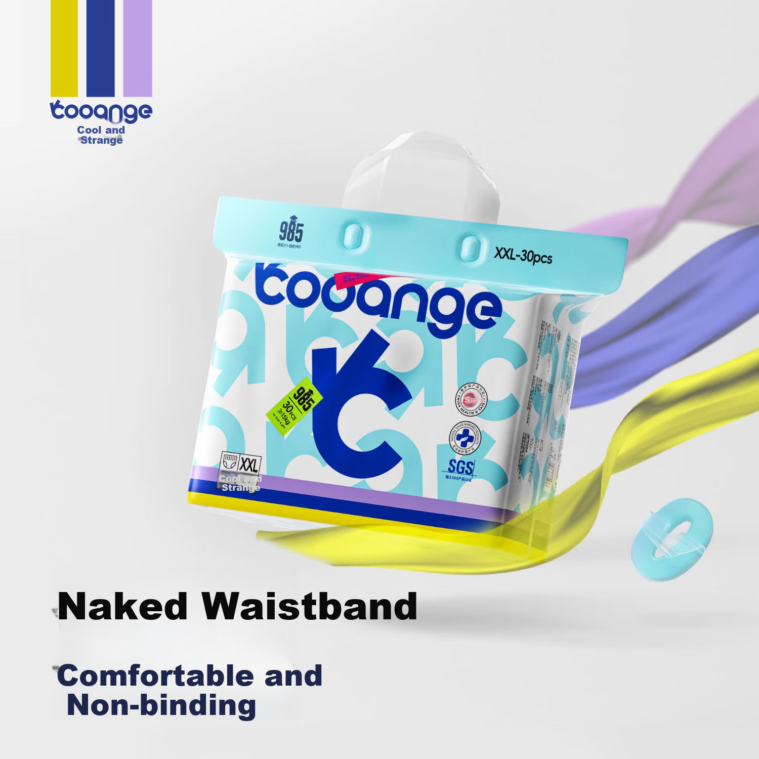 COOANGE COOANGE985 Pull-Up Diapers XXL Size 30 Pieces (13-16kg) Newborn Diapers